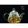 Borosilicate Gourd Shape Glass tea Pot with Glass Insert Filter, 300ml/pot